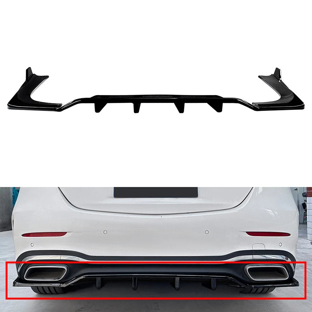 Rear Spoiler Lip for Mercedes Benz C-Class W206 (2022–2024) Gloss Black