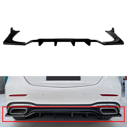 Rear Spoiler Lip for Mercedes Benz C-Class W206 (2022–2024) Gloss Black