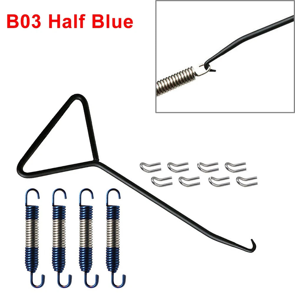 Exhaust Pipe Muffler Mounting Hooks Set of 4 Universal Motorcycle