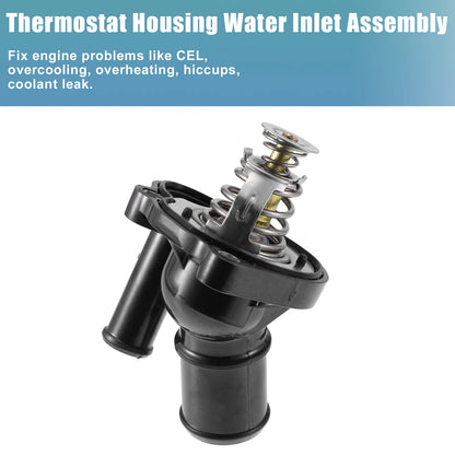 Thermostat Housing Assembly for Ford Transit (2006–2013) 3M4Z8575B Plastic Metal