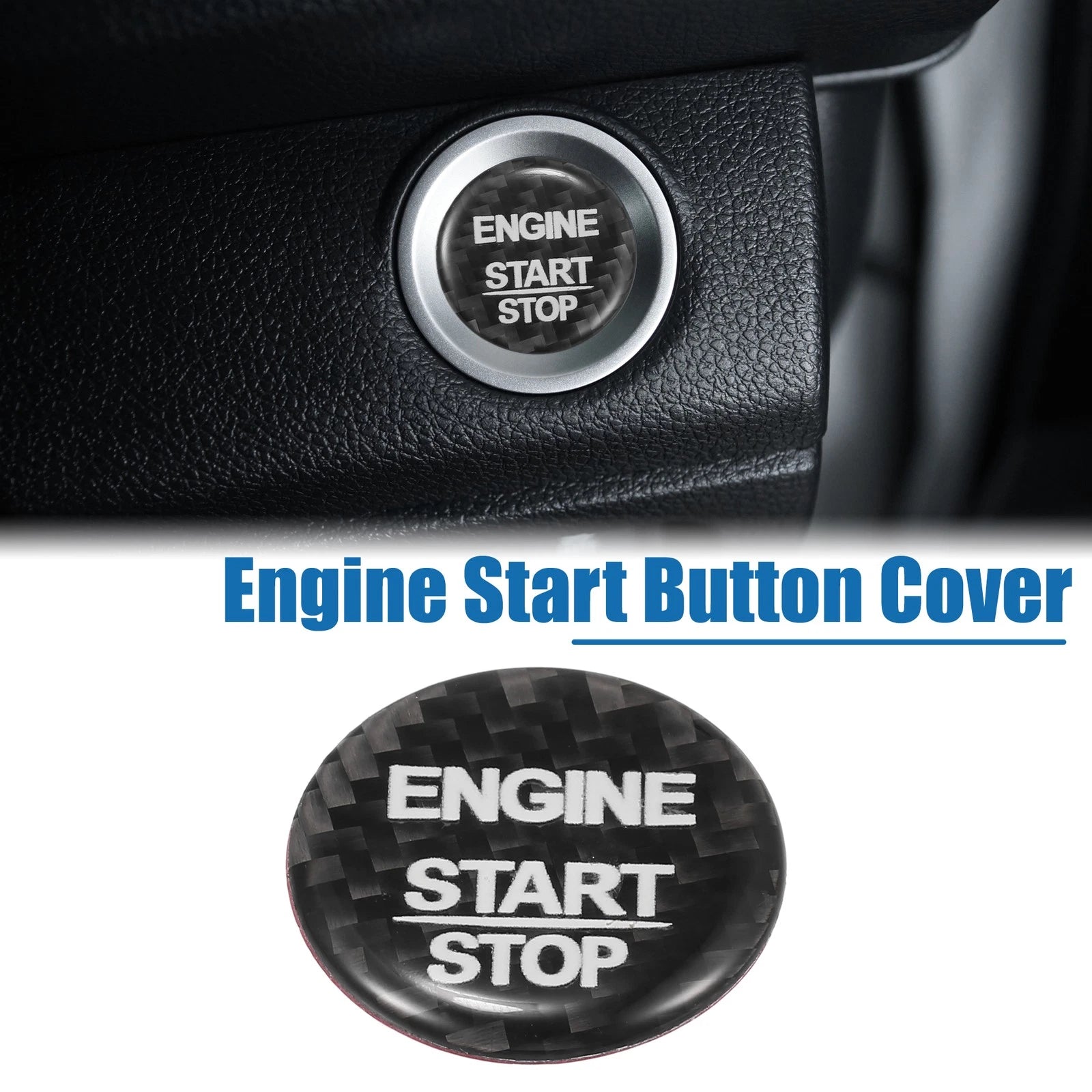 Push Start Button Cover Trim for Mercedes Benz Black (2005–2015)