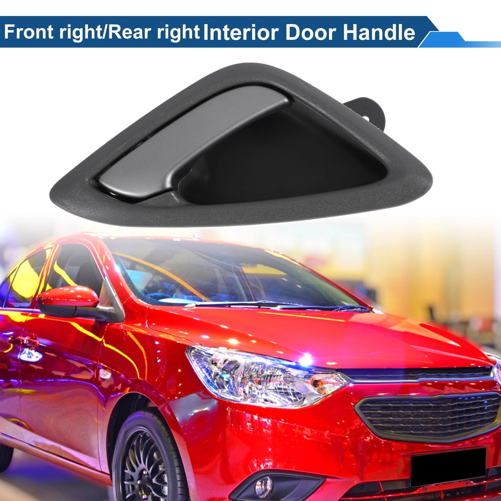 Front Driver Side Interior Door Handle for Chevrolet Sail (2010–2014) Gray Chrome
