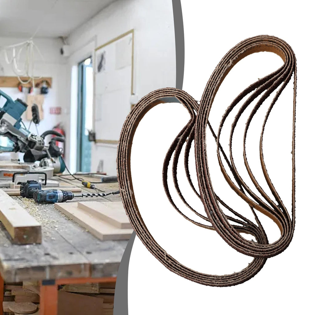 10pcs Abrasive Sanding Belts 33010mm Grit 80 for Sander Grinding Tools