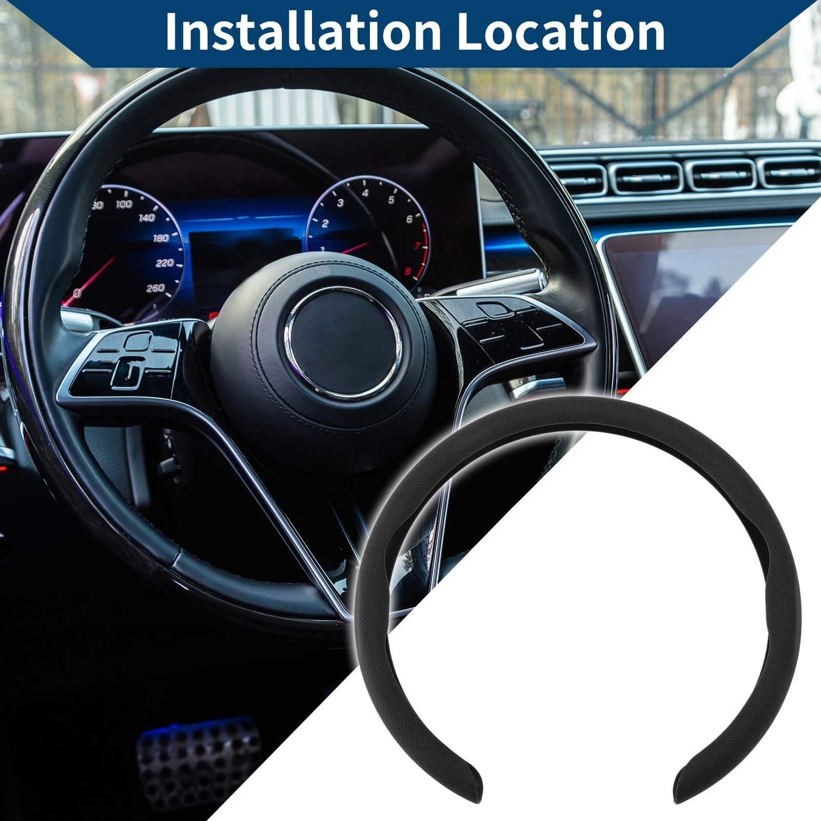 Steering Wheel Cover for Car (14.96")