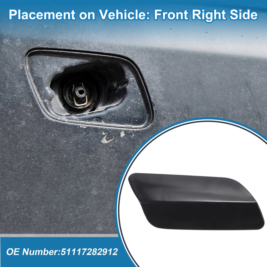 Front Right Headlight Washer Nozzle Cover Cap for BMW 640i (2012–2015)