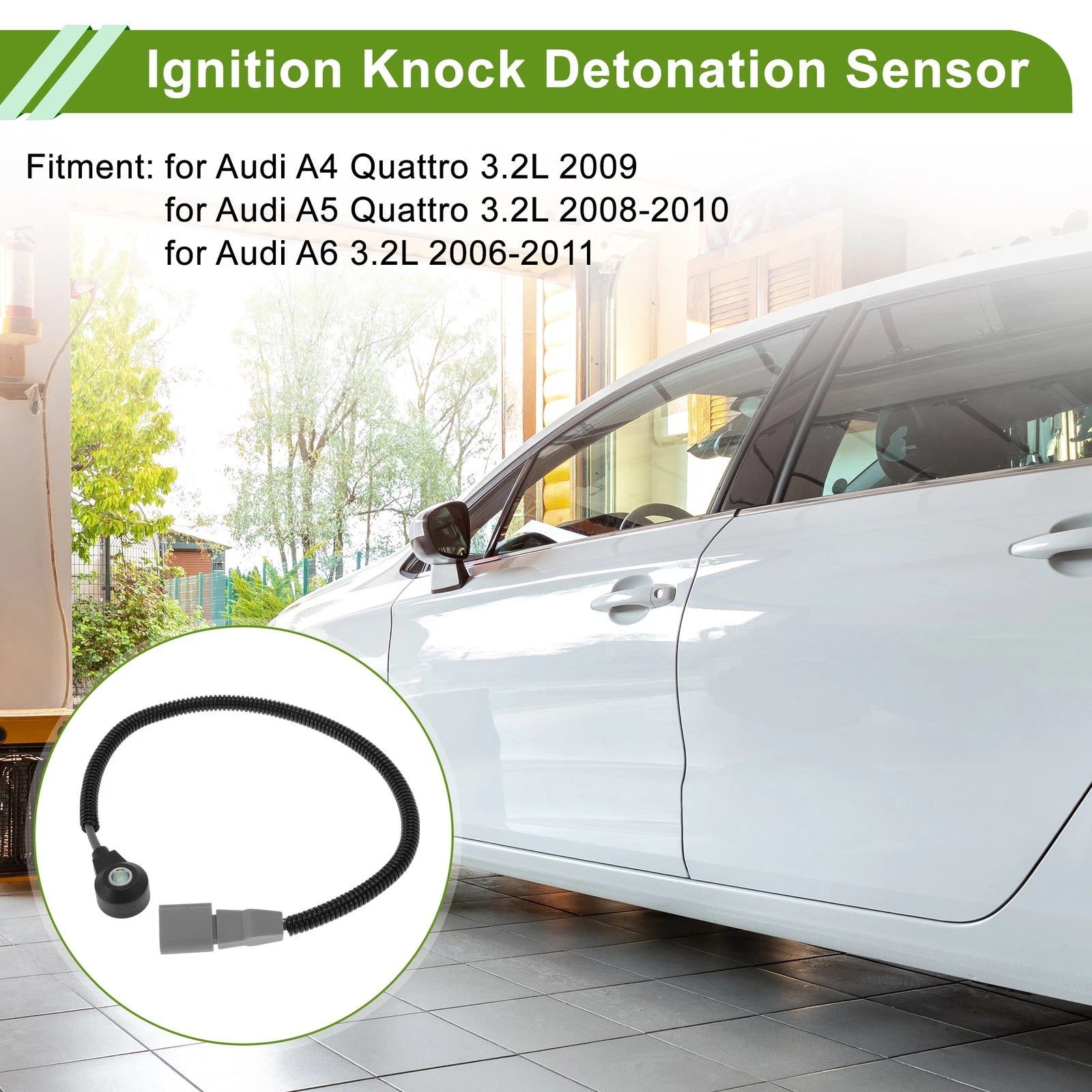 Ignition Knock Detonation Sensor No. 06E905376B for Audi A4 Quattro (2009)