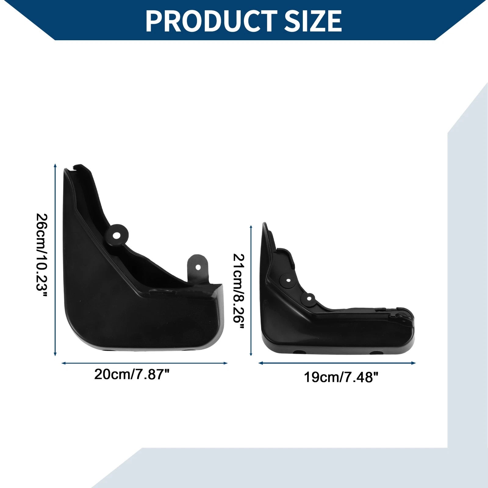 Mud Flaps Splash Guards 1 Set for Mercedes-Benz E Class (2008–2013)