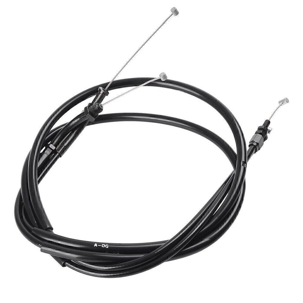 2X Throttle Cable Wire Line for Honda CB400 VTEC (1999–2006) Black