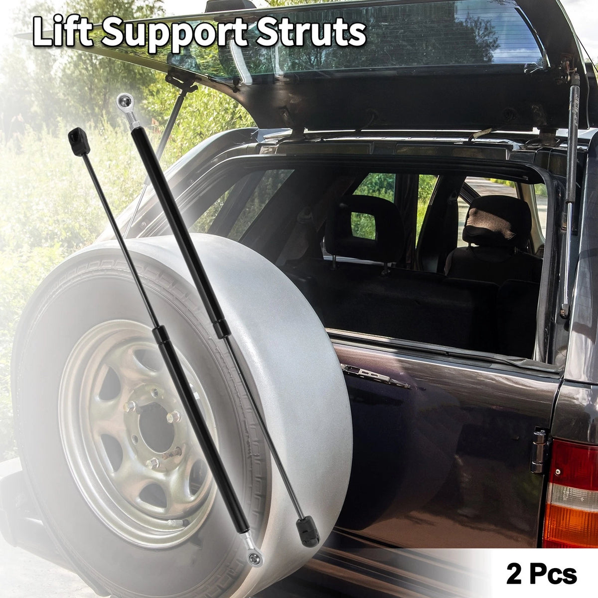 Rear Window Glass Lift Supports Struts for GMC Jimmy (1997–2001)