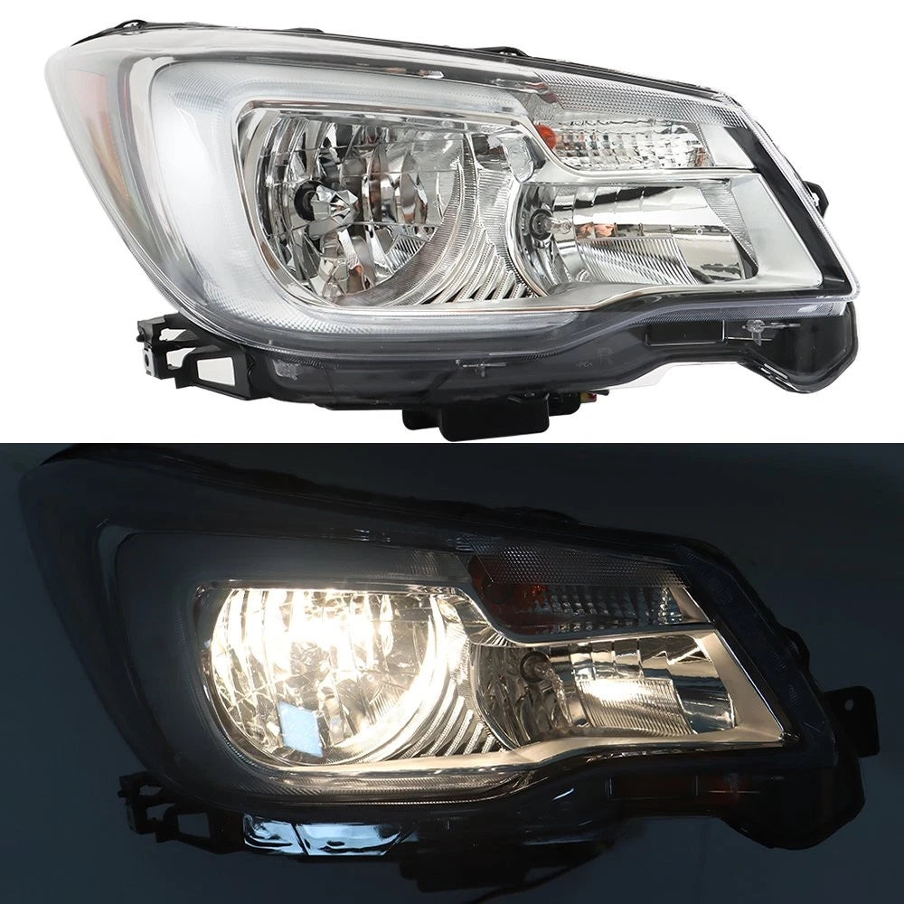 Halogen Right Headlight for Subaru Forester (2017–2018) RH Side Black