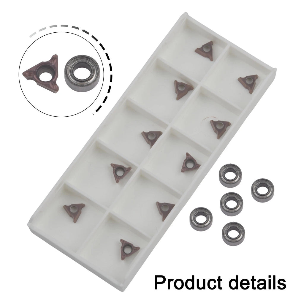 5X Efficient Indexable Inserts with 5 Bearings for Various Materials Processing