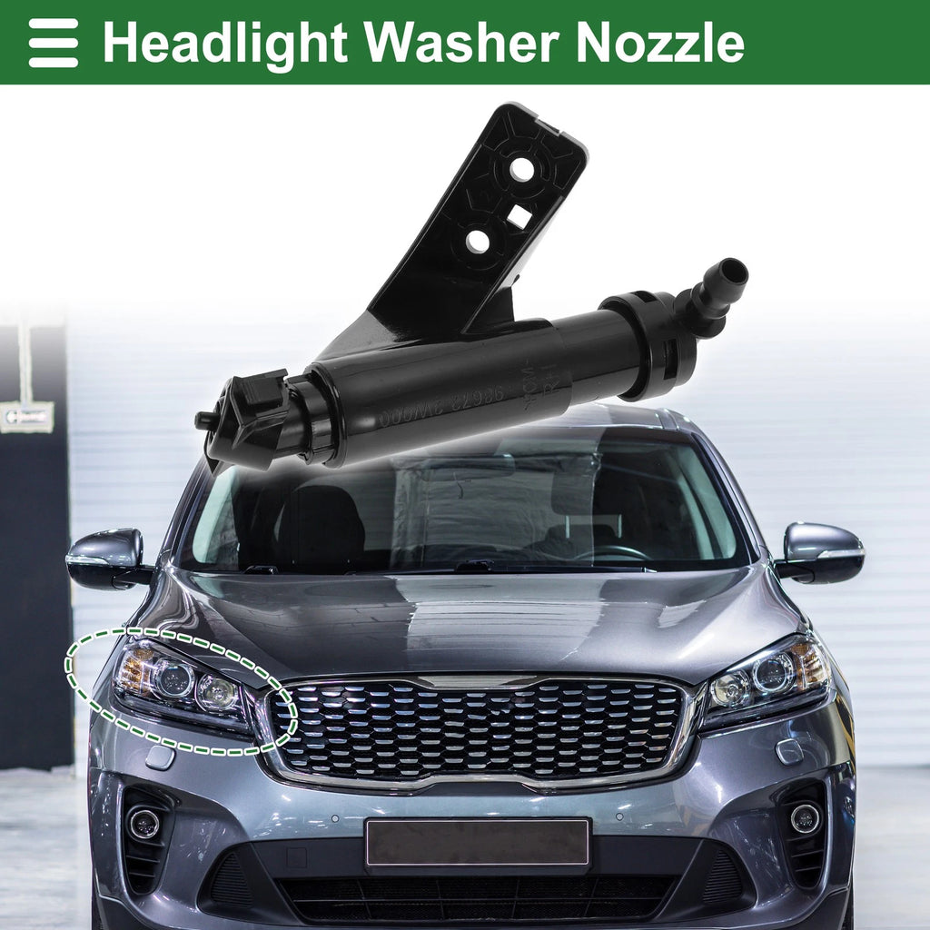 Front Passenger Side Headlight Washer Nozzle Replacement for Hyundai Santa Fe (2011–2018)