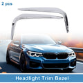 Headlight Trim Bezel Front Left Right Pair for BMW 5 Series G30 (2018–2022)