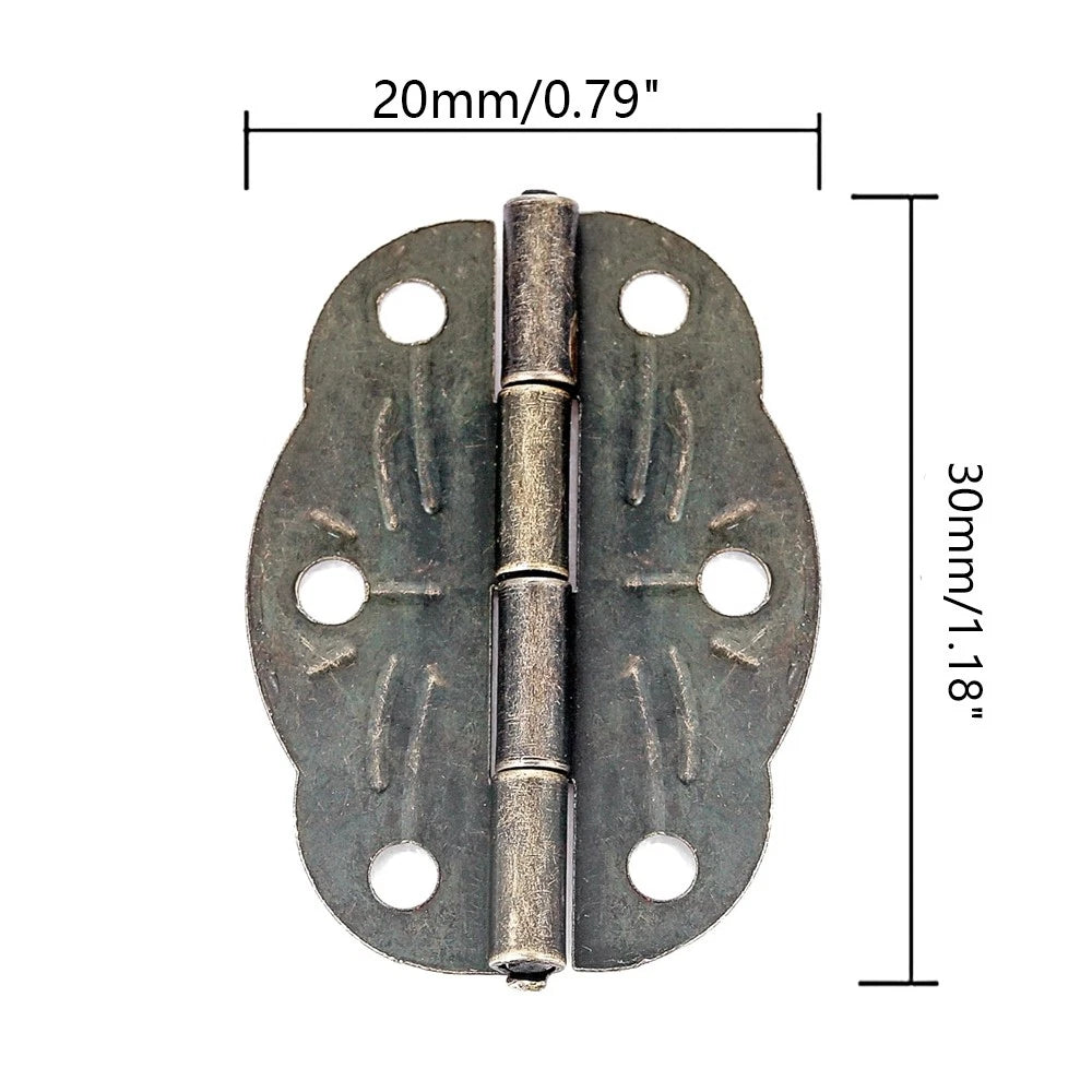 20Pc Decorative Hinge for Wooden Box Jewelry Cabinet Hardware