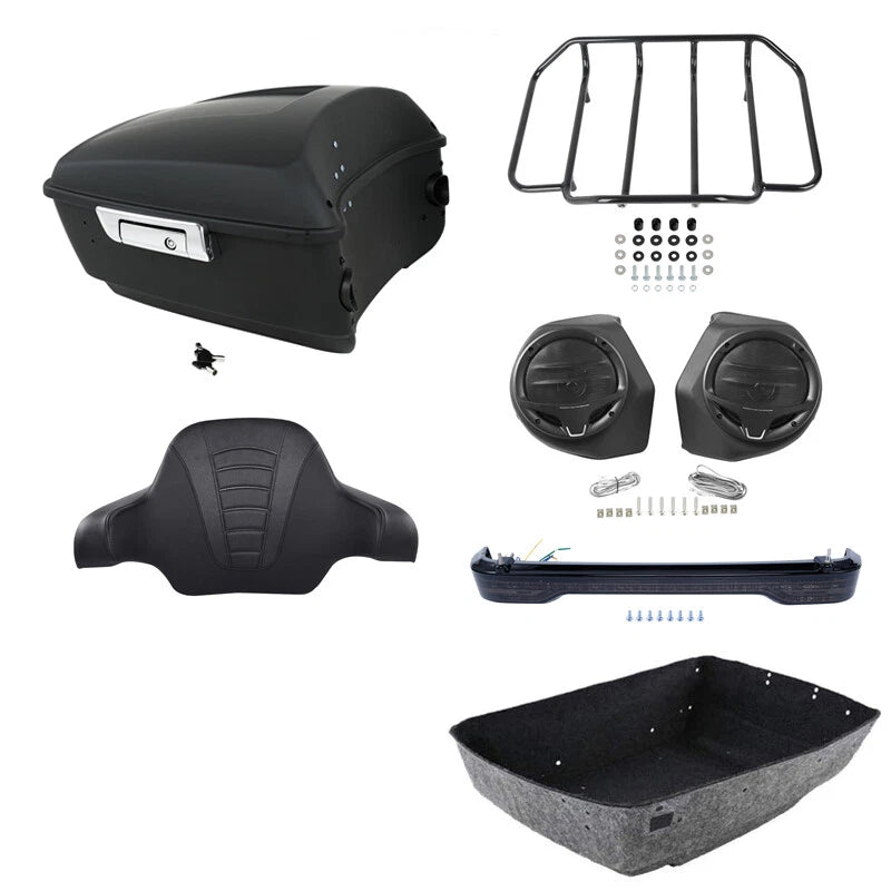 LED Trunk Rack Speakers for Harley Touring Road Glide (2014–Present)