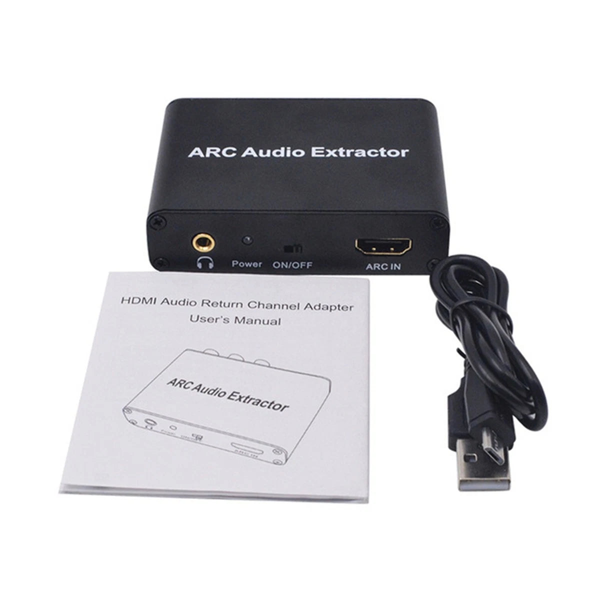HDMI ARC Audio Extractor Converter Adapter for SPDIF/RCA/3.5mm