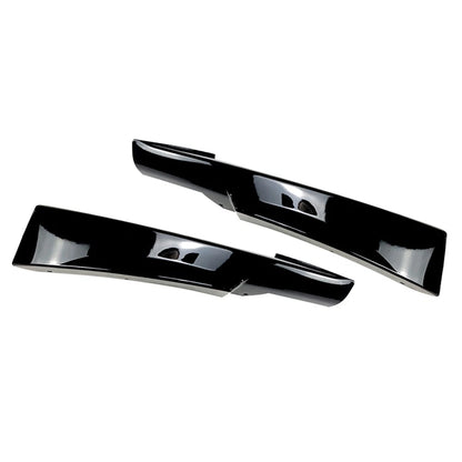 Front Bumper Lip Corner Splitters for BMW E90 E91 LCI M-Tech (2009–2013) Gloss Black