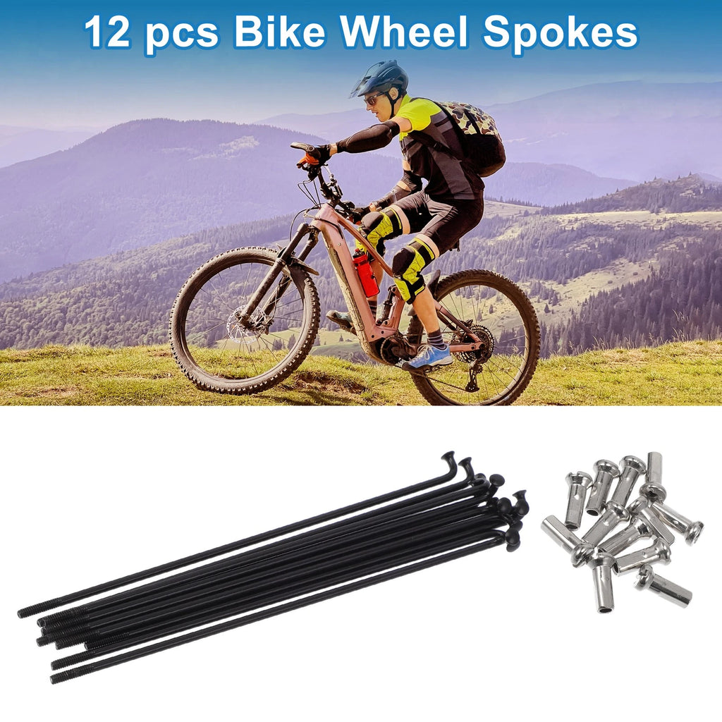 Bicycle Spokes Nipple Set 14G 110mm 304 Stainless Steel for Universal Use