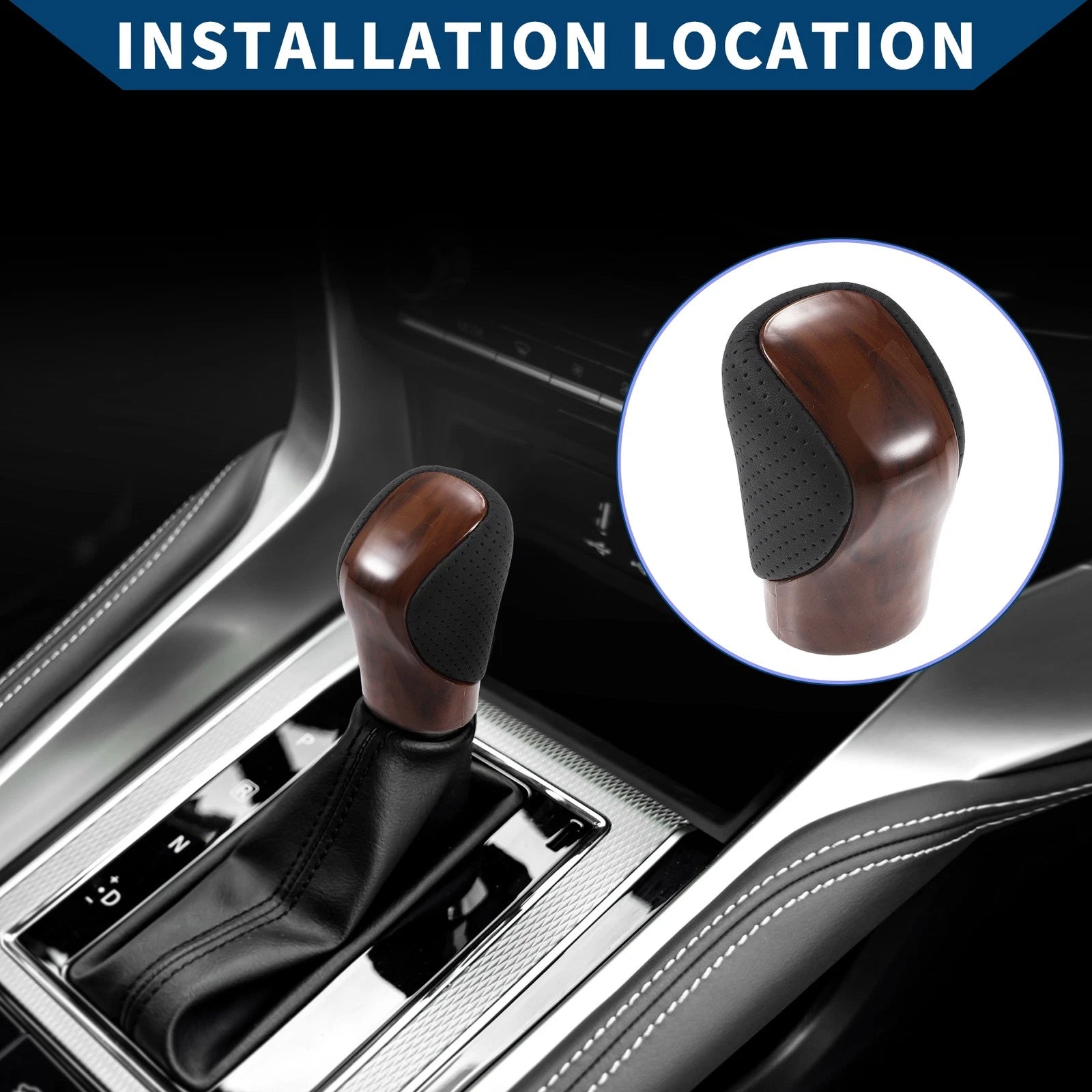 Shift Knob Automatic Gear for Lexus ES300h Plastic Black (2019–2023)