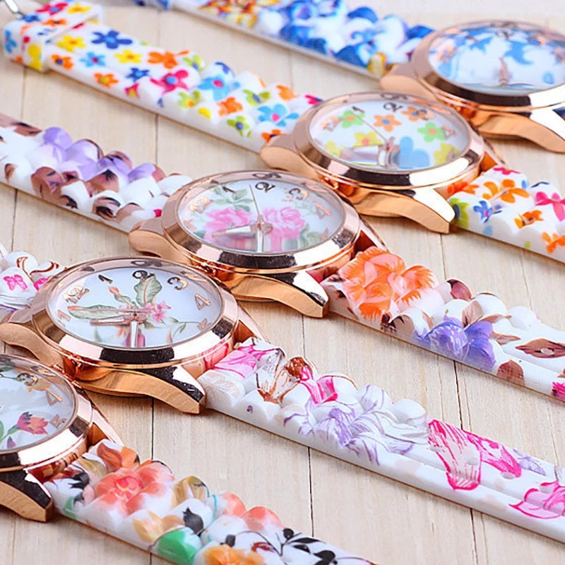 Silicone Band Watch for Quartz Analog (No specific make/model provided)