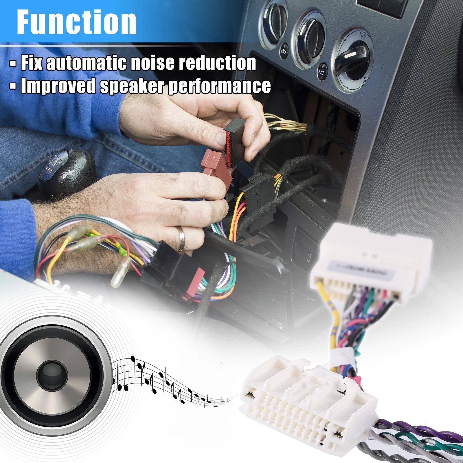 Car ANC Module Bypass Harness Plug Connector for Dodge Caravan (2008–2019)