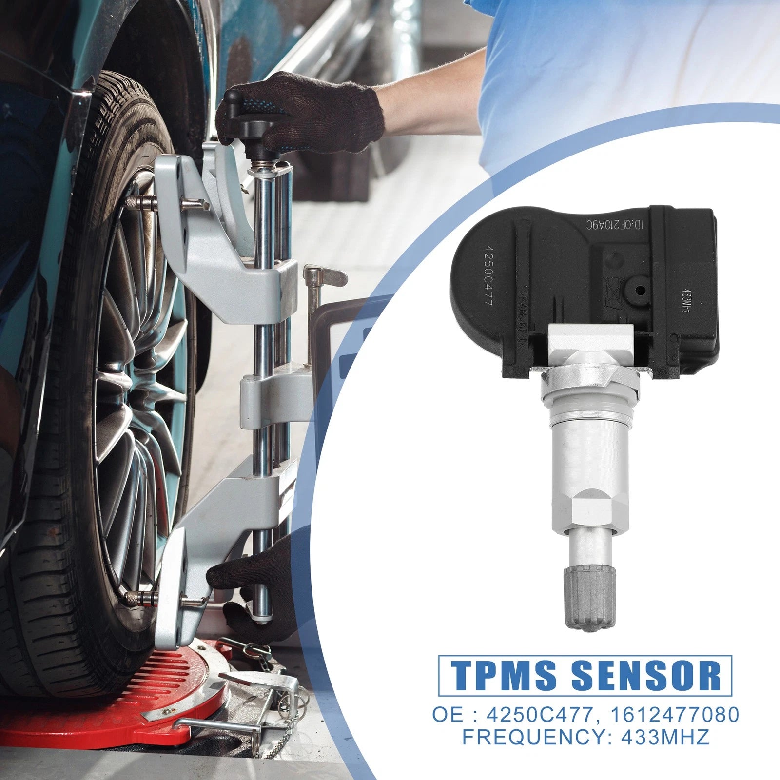 TPMS Sensor 433MHz Set of 4 for Mitsubishi (2009–2019)