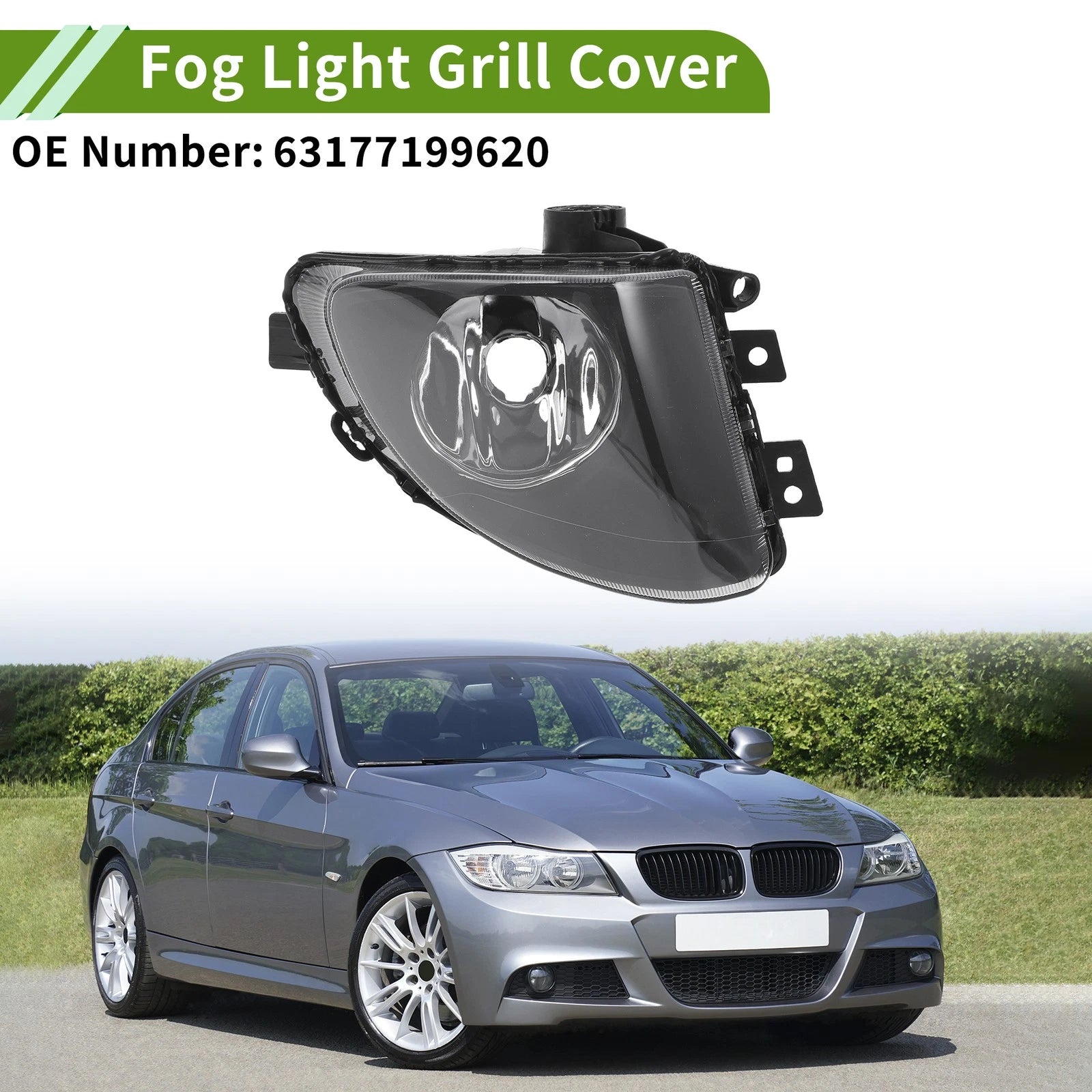 Car Right Fog Light Grill Replacement for BMW 535i (2010–2017)