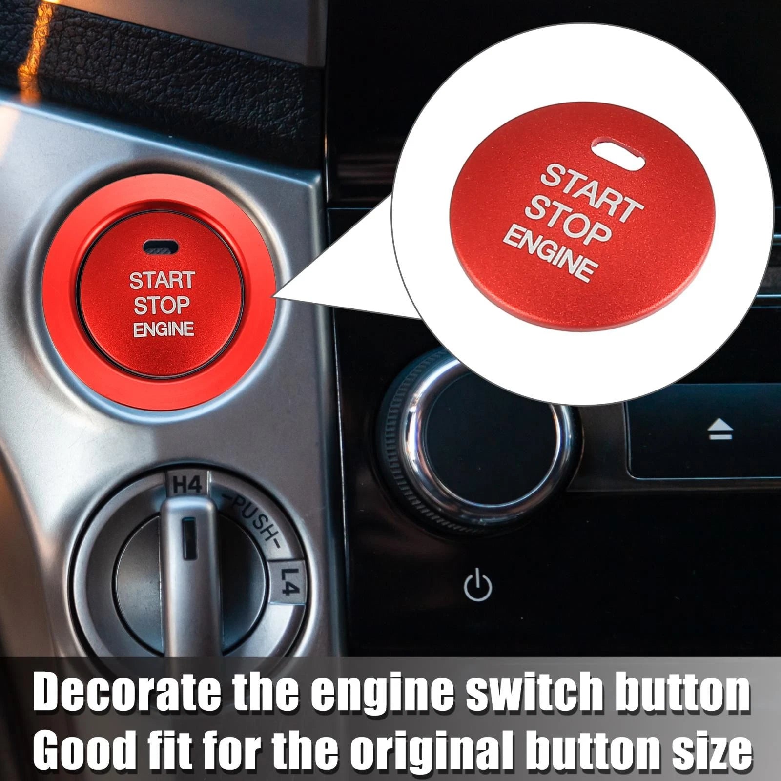 Engine Start Stop Push Button Cover Trim Sticker Kit for Subaru 2013–2022