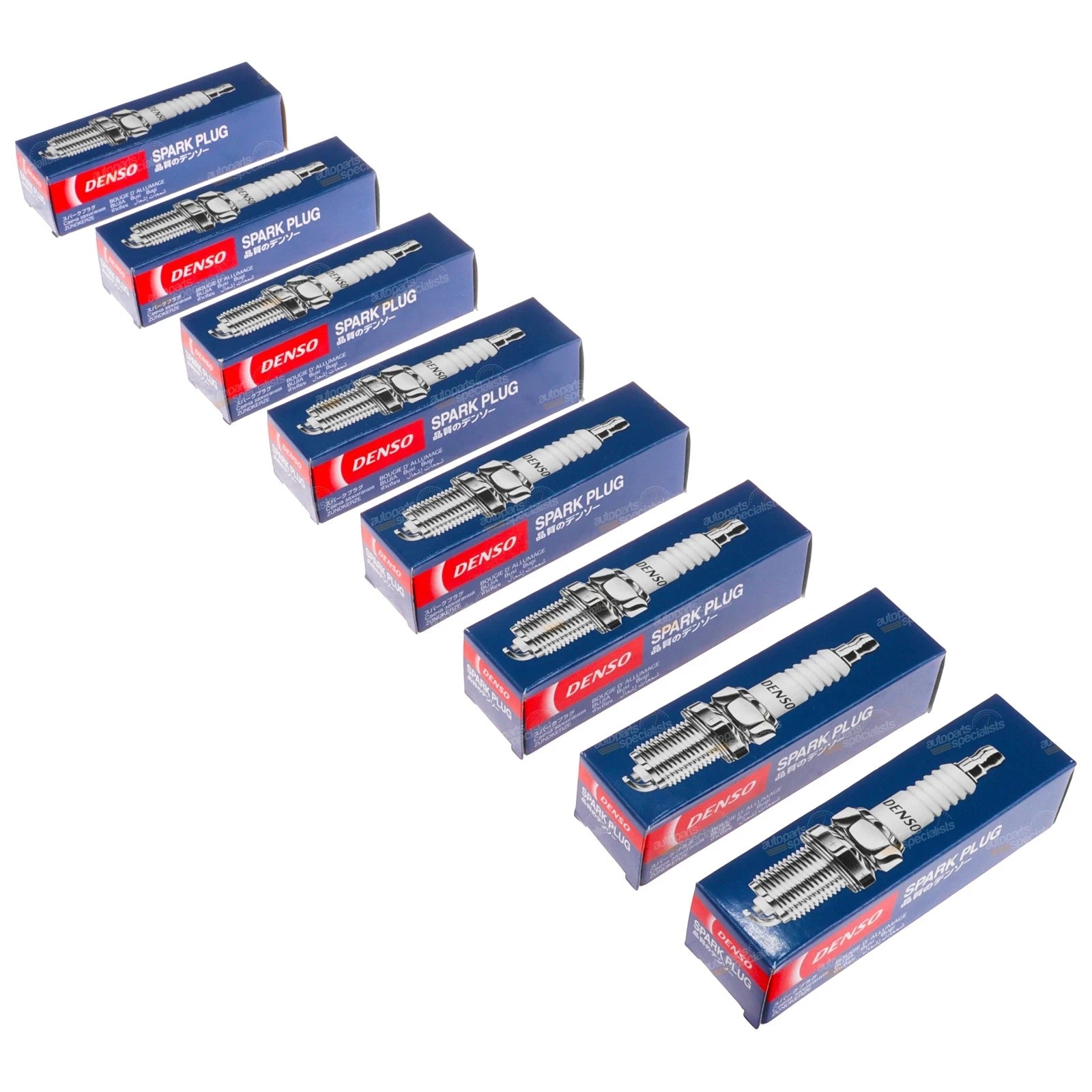 8 Denso Nickel Spark Plugs for Rolls Royce Silver Shadow MK II (1977–1978)