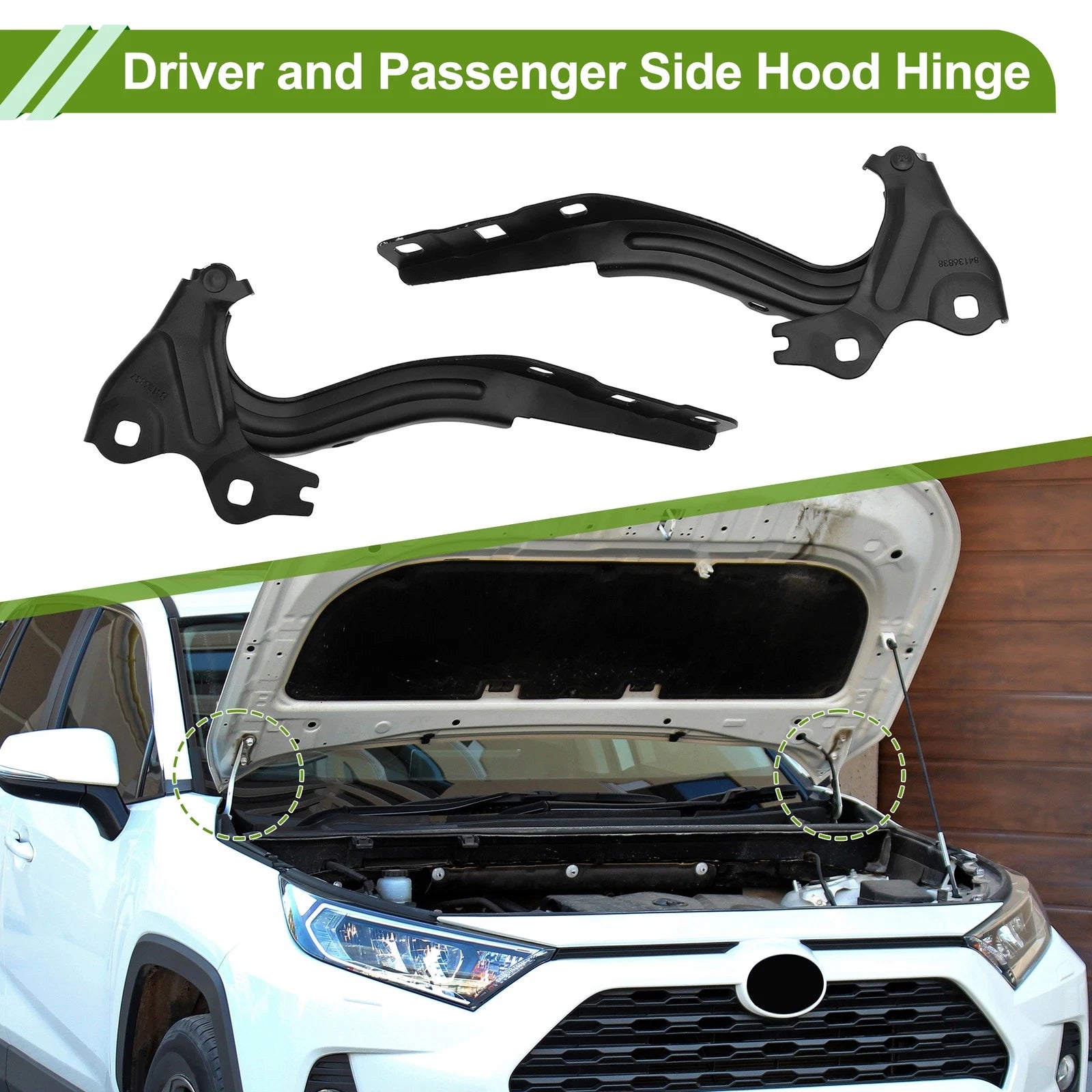 Hood Hinges for Chevrolet Cruze 2016–2019 Front Bonnet Bracket 1 Pair