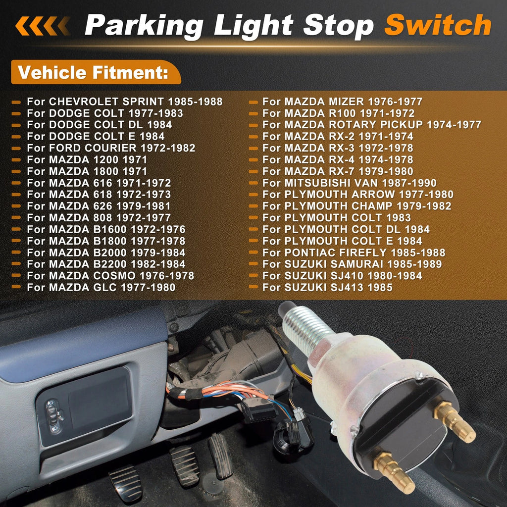 Brake Light Switch for Chevrolet Sprint (1985–1988) Replacement