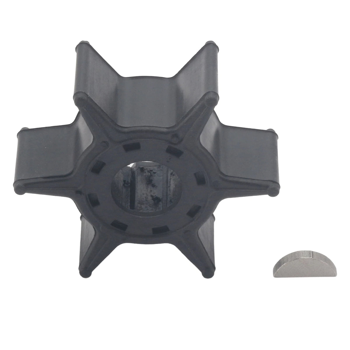 Soxa Marine Outboard Water Pump Rubber Impeller & Key for Yamaha 20 25 HP Engine