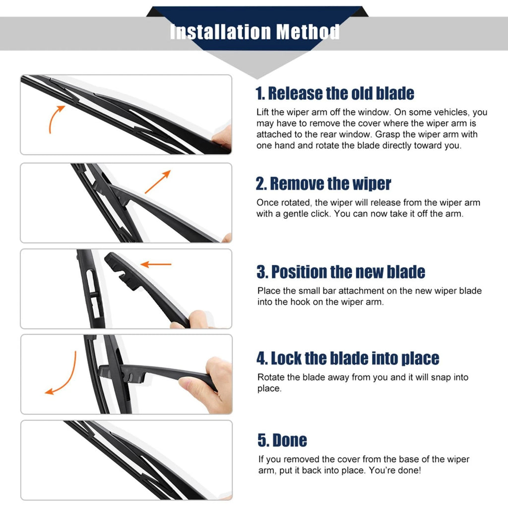 Rear Wiper Blade 300mm Replacement for Honda Civic Tourer (2013–2016)