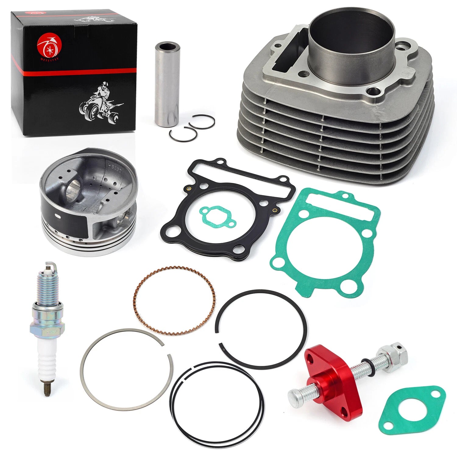 Cylinder Piston Top End Kit & Intake Exhaust Valve for Yamaha Raptor 350 (2004–2013)