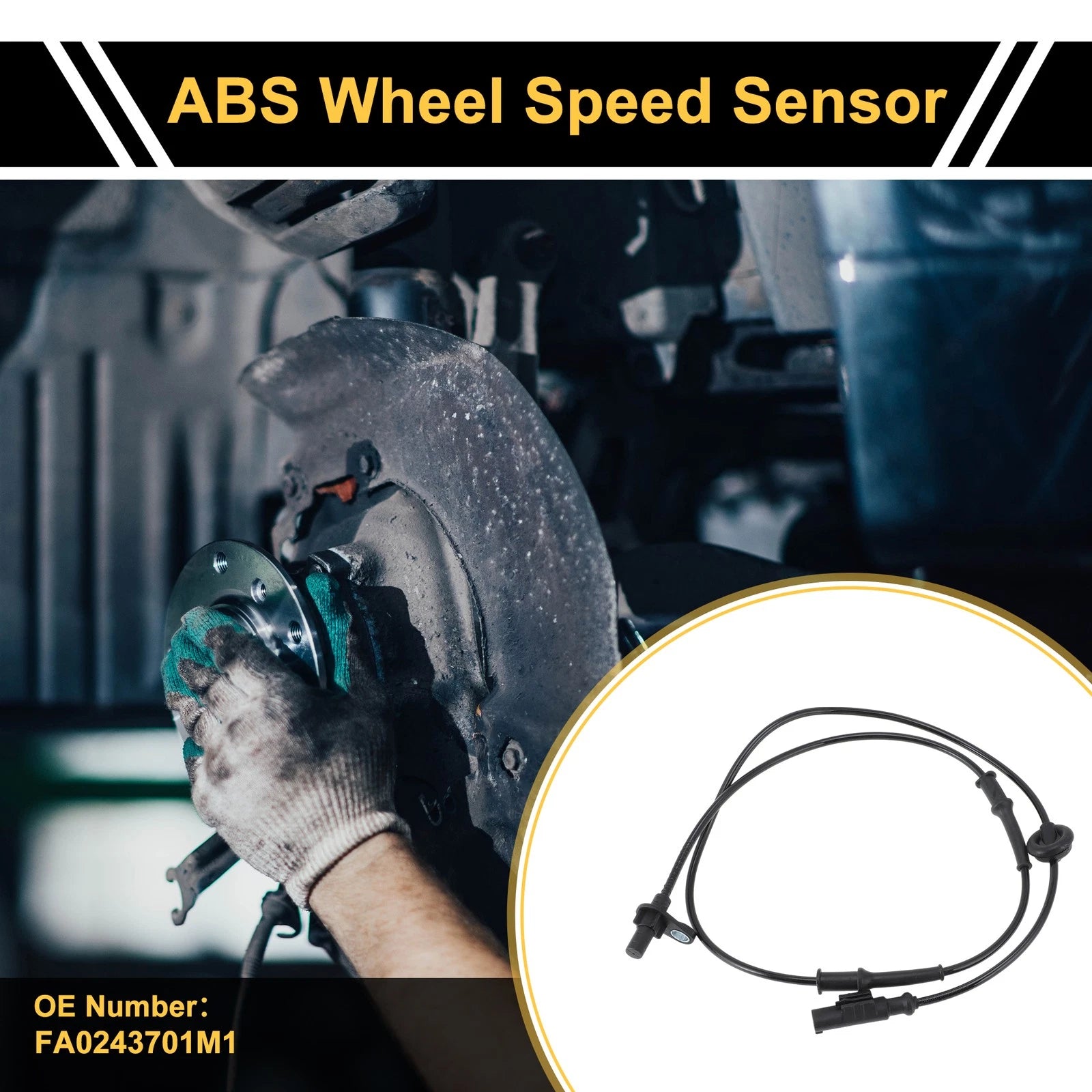 ABS Wheel Speed Sensor FA0243701M1 for Mazda 323 (1990–2003) Front Right