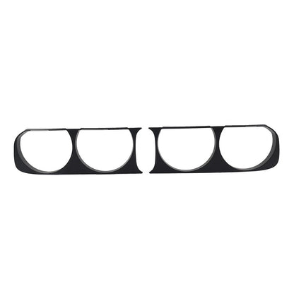 Matte Black Headlight Bezel Trim for Dodge Challenger (2008–2014)