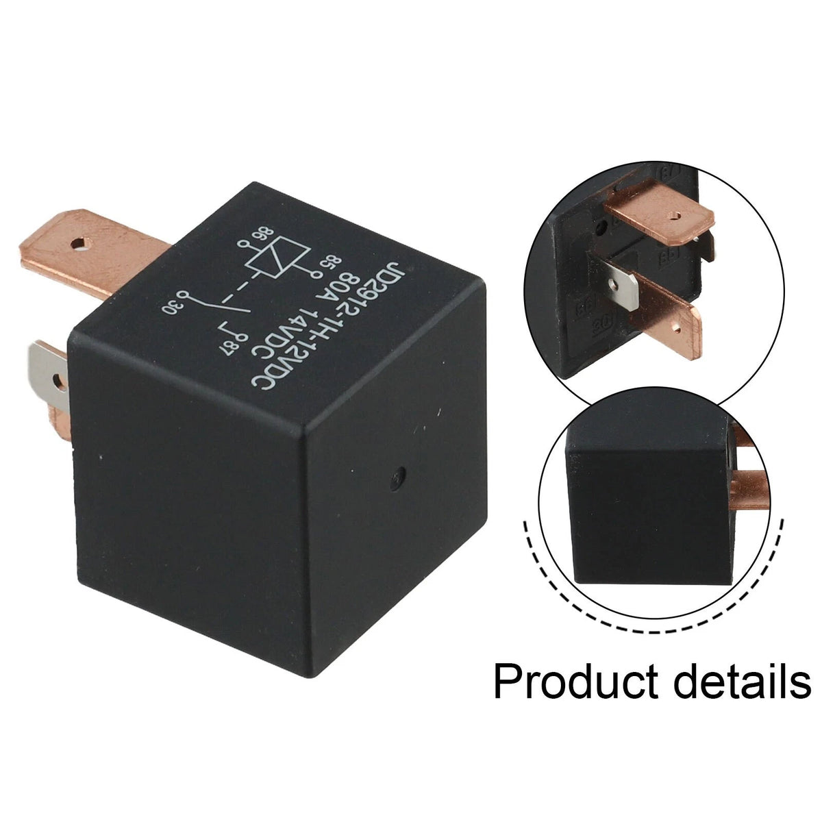 80A JD1912 Relay for Automotive (24V 12V) 4Pin Heavy Duty Water Resistant