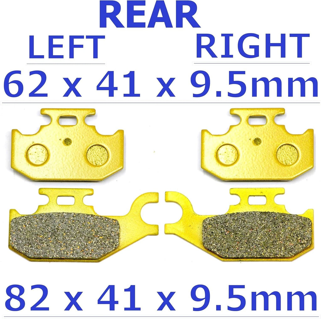 MC Front Rear Brake Pads for Can Am Commander Max 800R 2016–2020