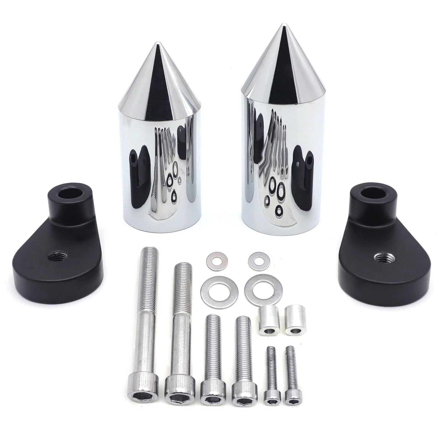 Chrome Spike Frame Slider for Honda CBR1000RR (2006–2016)