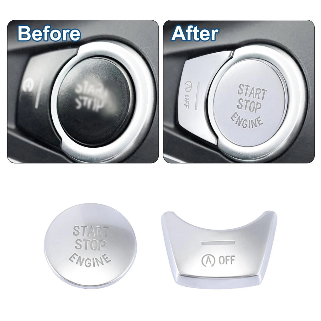 Engine Start Stop Switch Button Cover Set for BMW 5 Series (2011–2017)