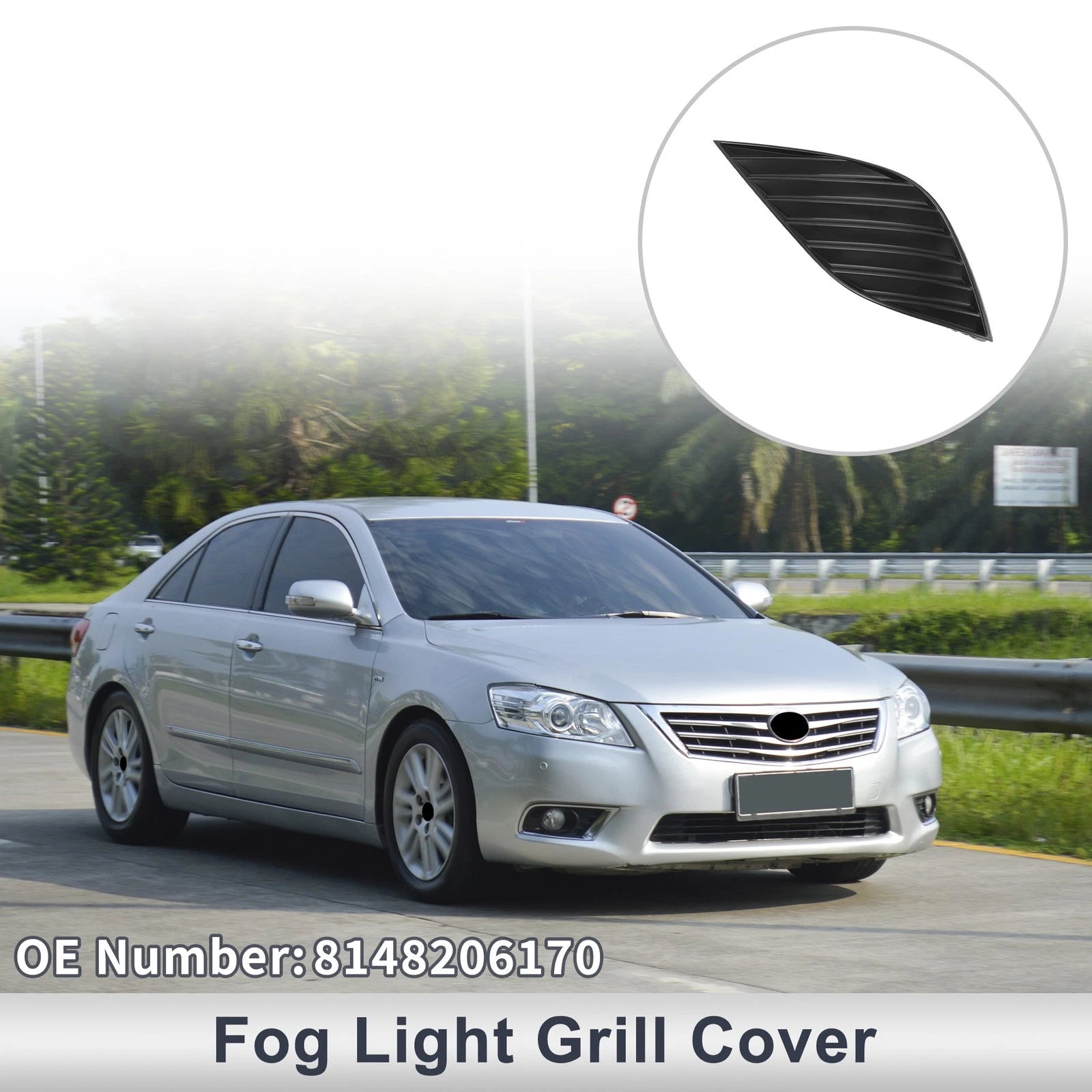 Front Left Fog Light Grill Replacement for Toyota Camry (2018–2020)