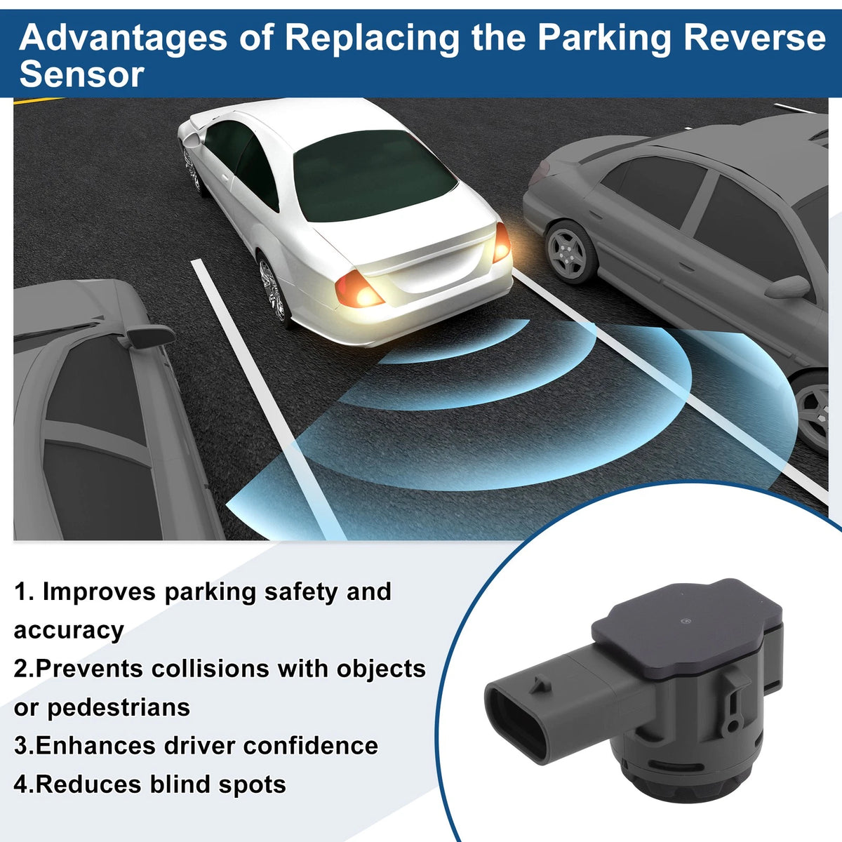 Reverse Backup Parking Sensor for BMW X5 (2019–2023) No.66209826786 Black