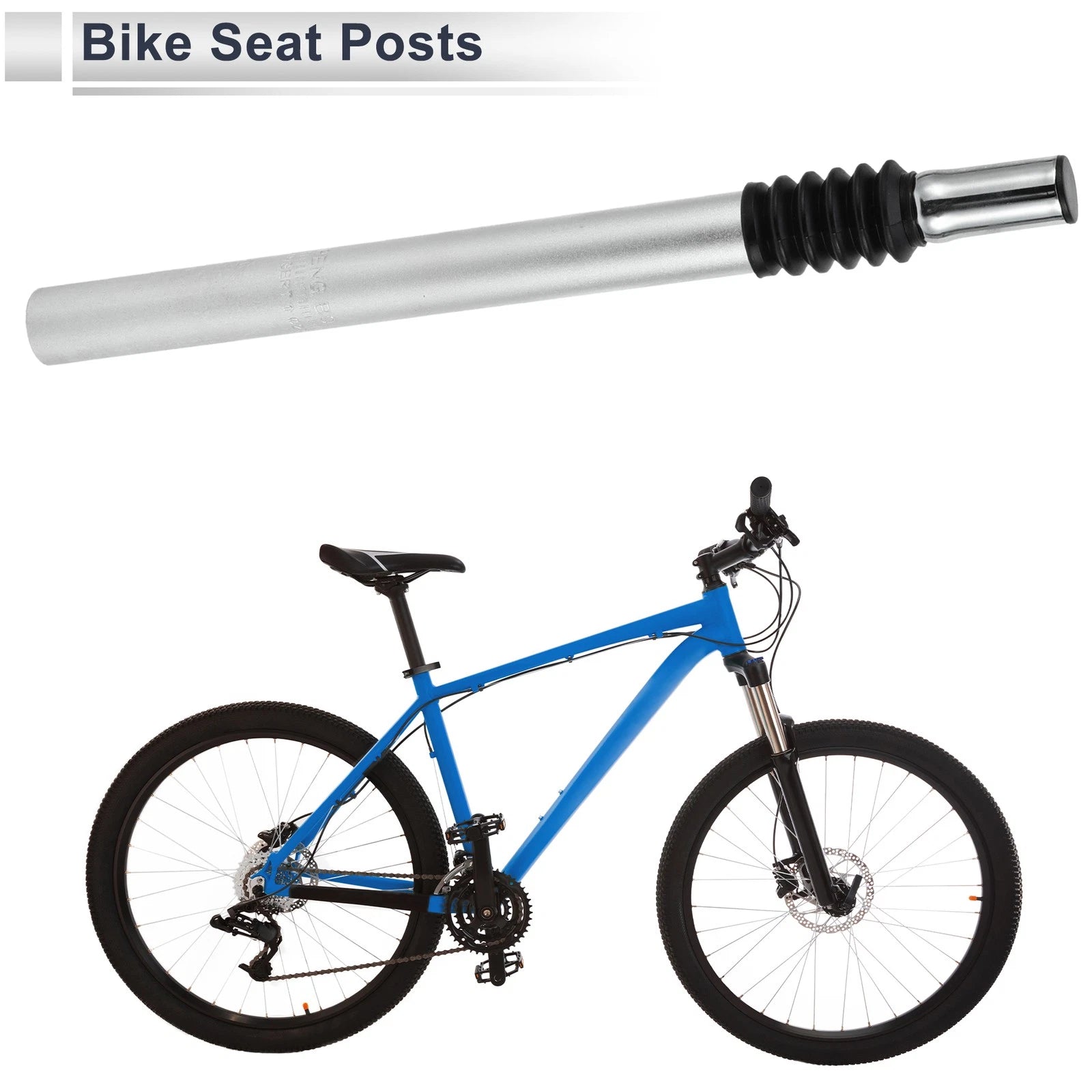 Shock-absorbing Seat Post 27.2x350mm Replacement for Bike Seat (2000–2000)