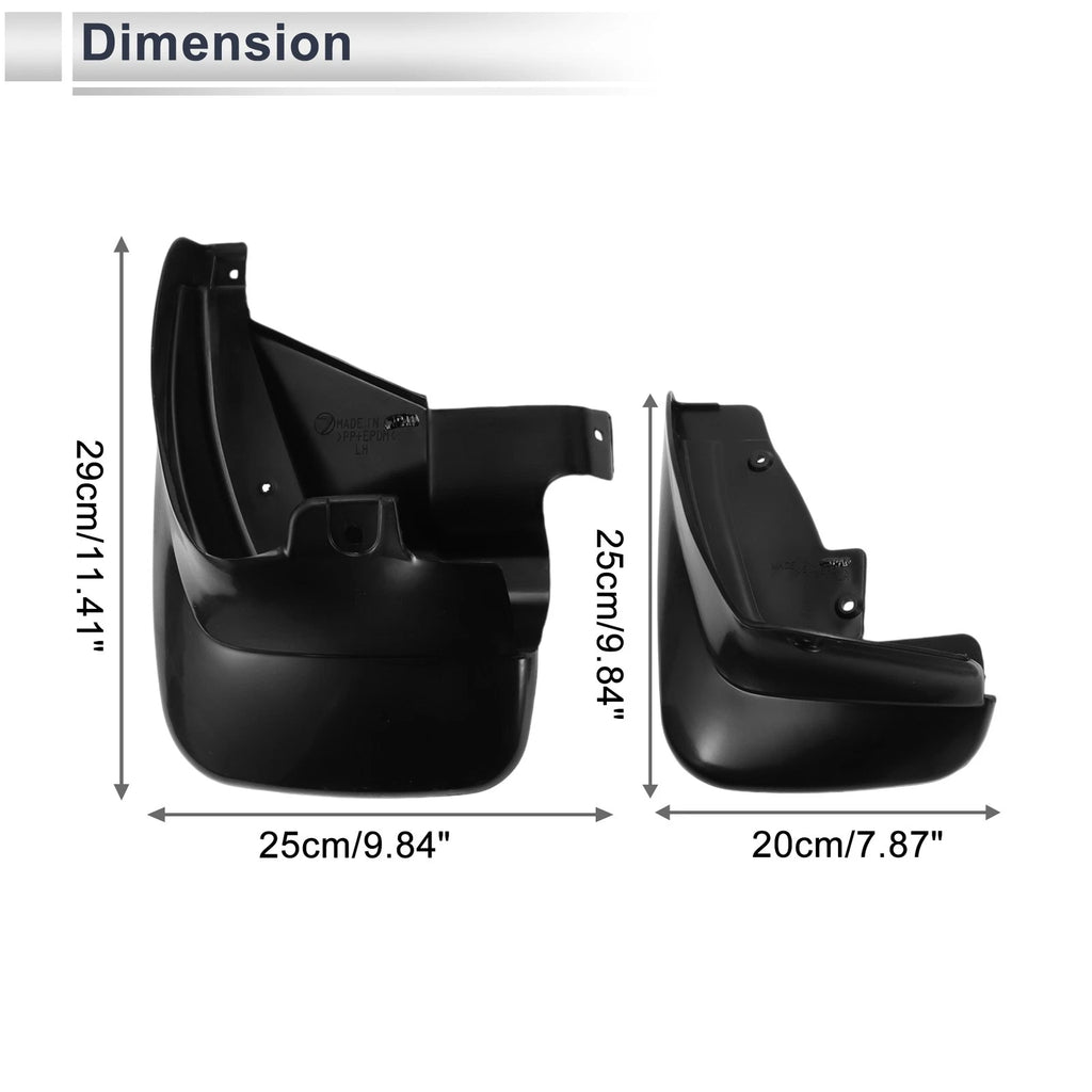 Mud Flaps Splash Guards Set for Subaru Forester (2005–2008)