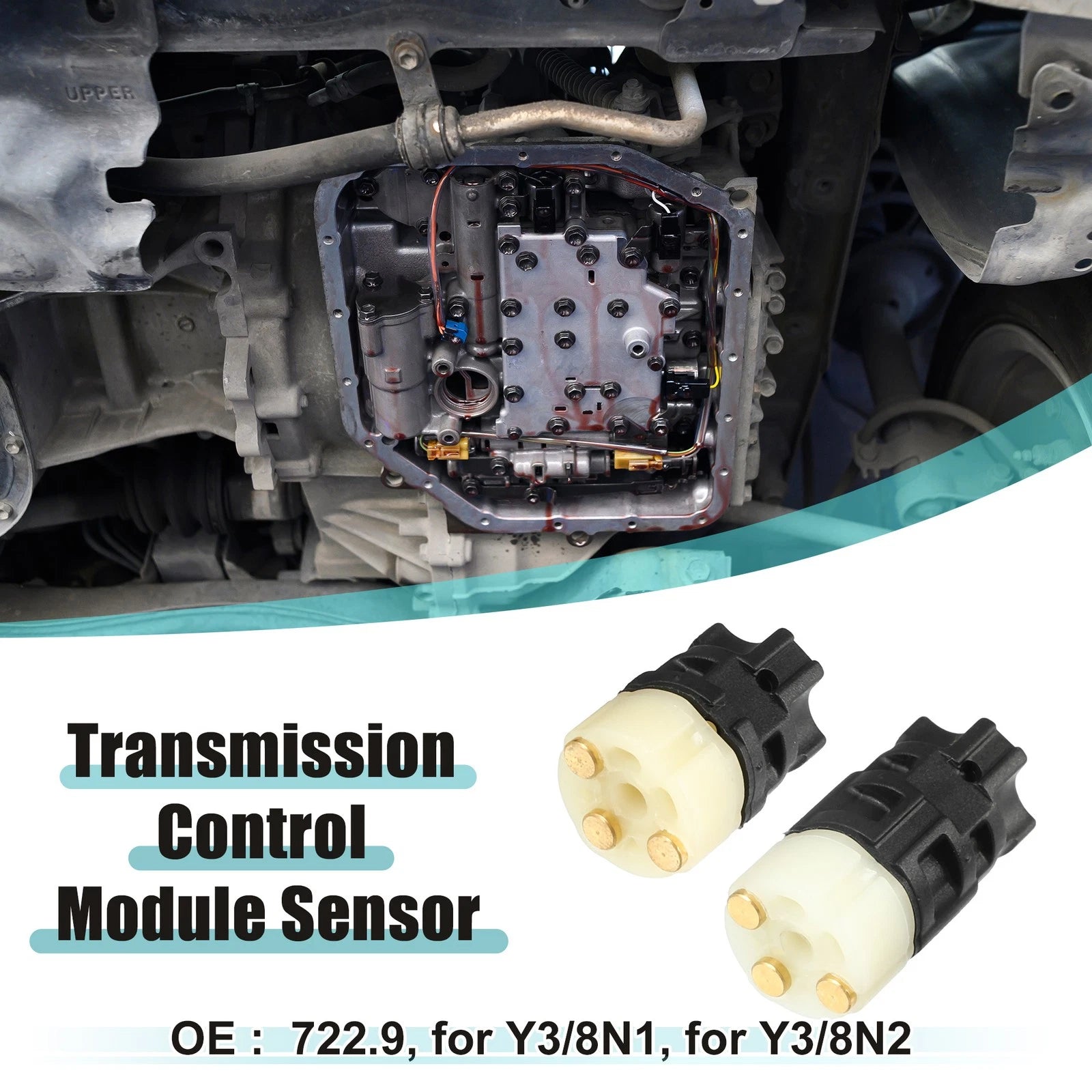 Automatic Transmission Control Module Sensor Set for Mercedes Benz (Black) (2pcs) (2010–2018)