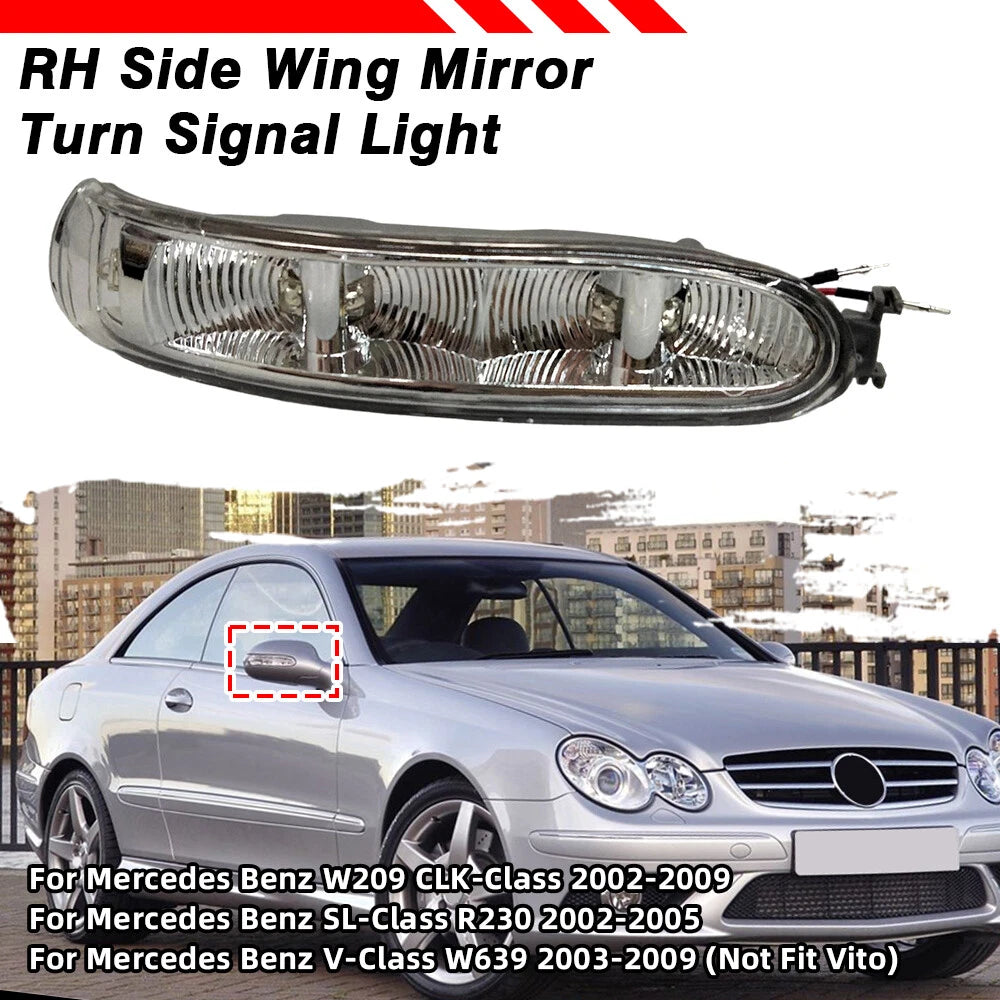 RH Side Mirror Turn Signal Light for Benz CLK-Class W209 (2002–2009) A2308200721