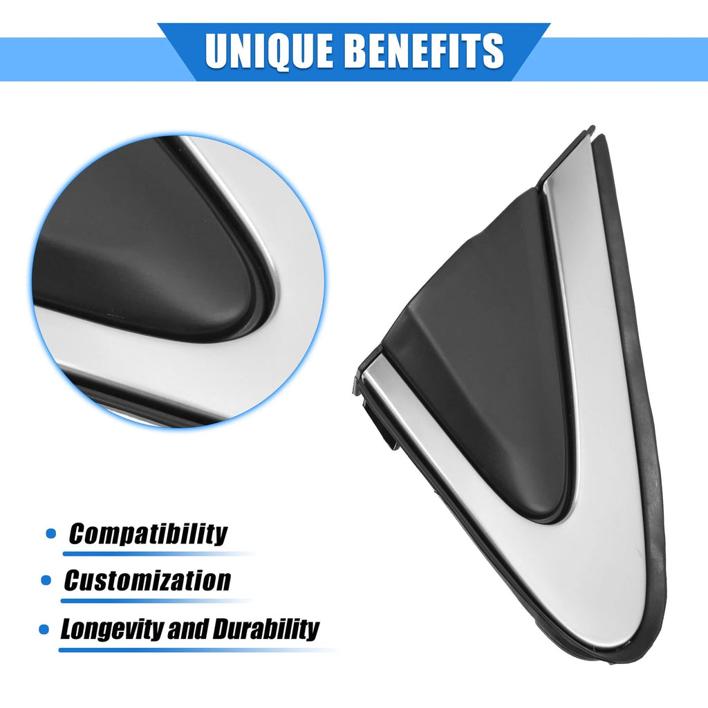 Door Mirror Flag Cover Front Right Side for Honda CR-V 2012–2016 Black