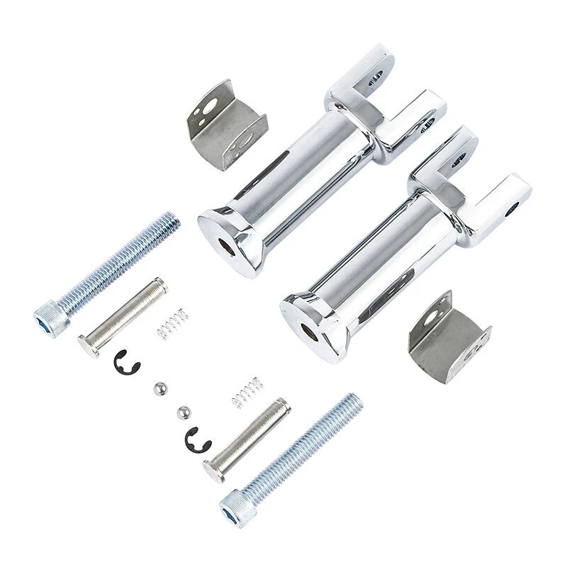 Chrome Rear Passenger Footpegs for Harley Softail (2018–2025)