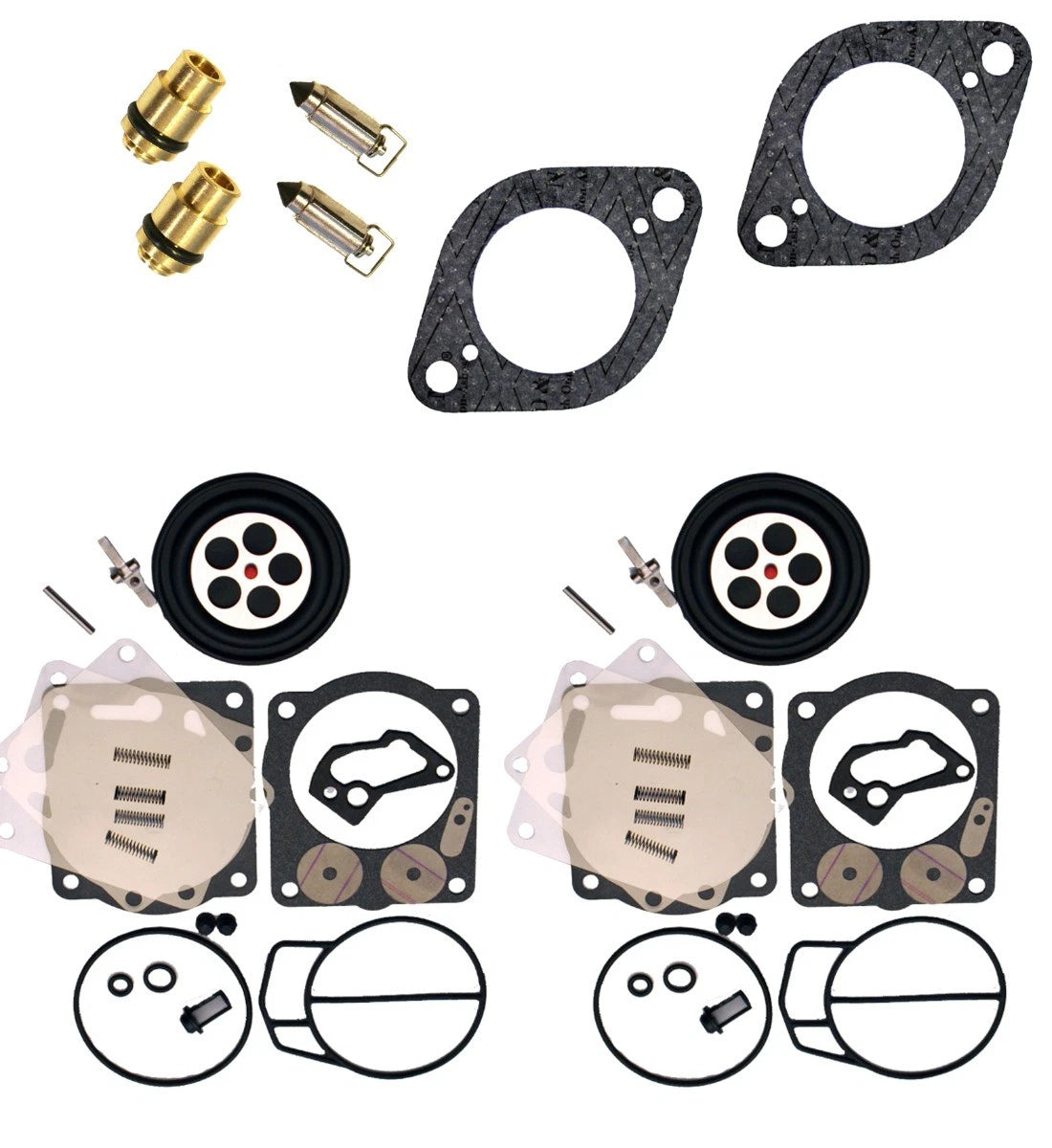 Carburetor Rebuild Kit for Sea Doo RX 947 951 (1997–2002) - Base Gaskets, Needle & Seat