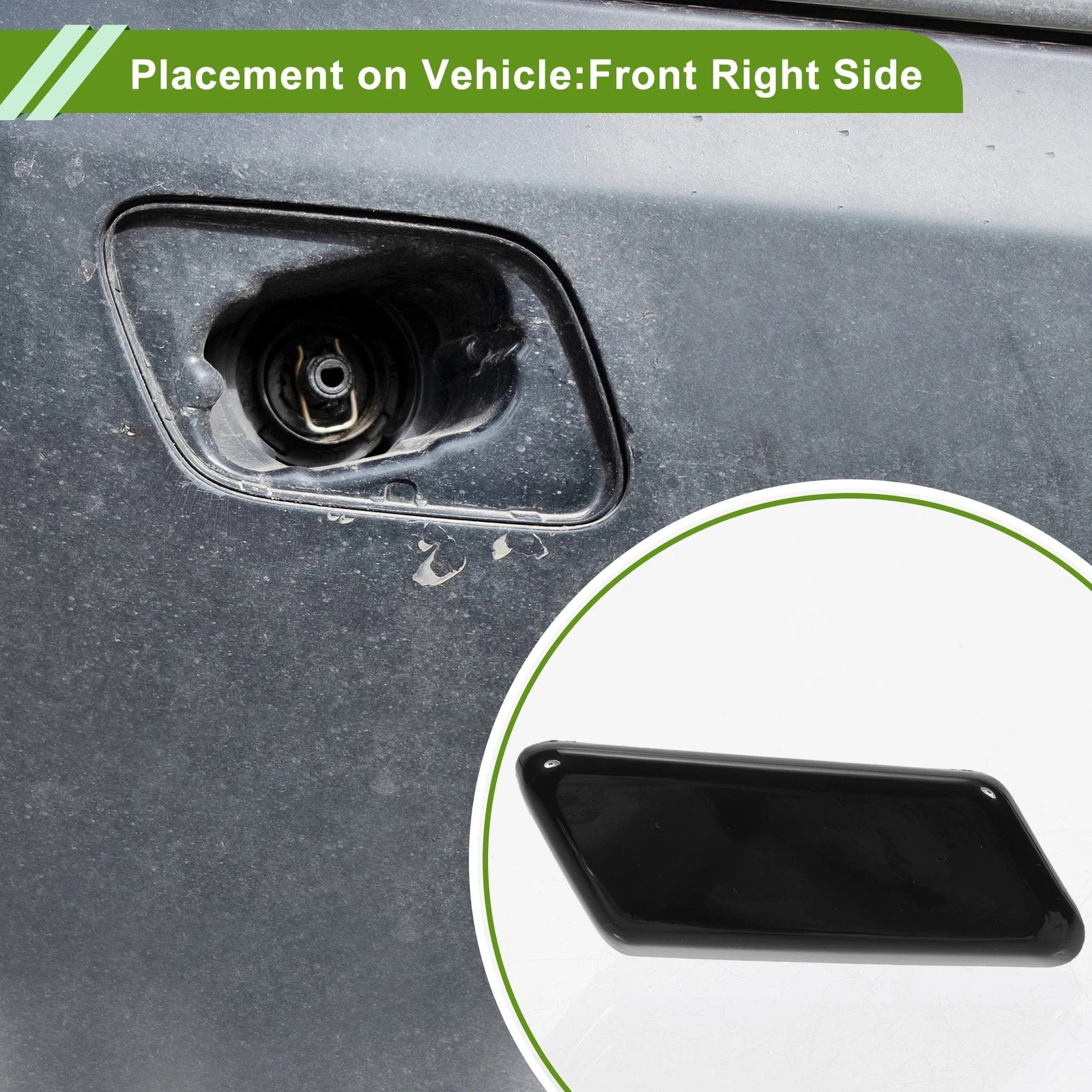 Washer Nozzle Cover Cap Front Right Replacement for Lexus GX460 (2014–2019)